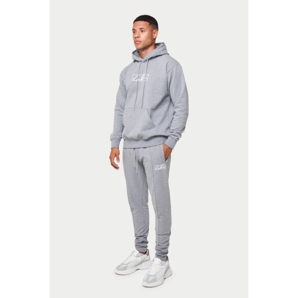 The Couture Club Essentials Box Print Slim Fit - Grey